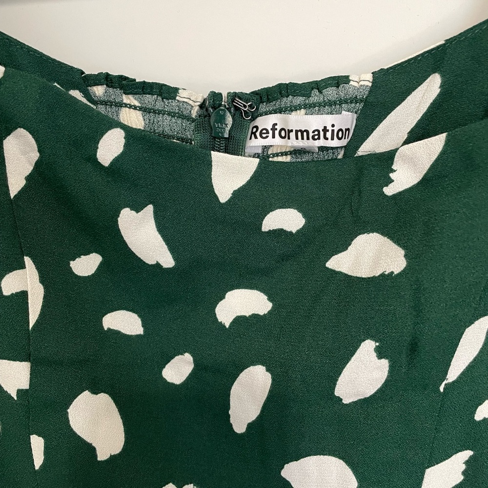 Reformation Sigmund Dress splatter 💚 - Picture 6 of 6